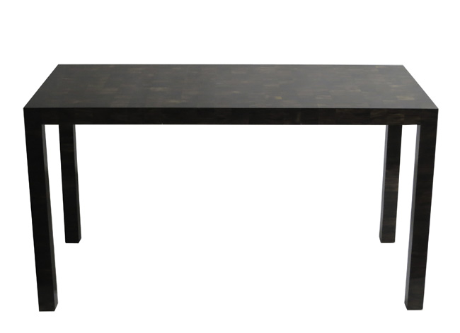 Parsons style desk in horn
