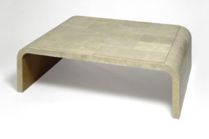 J.m. Frank Inspired Low Table In Shagreen & Oak