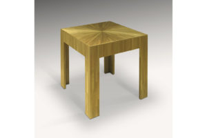 J.m. Frank Inspired Square Table In Straw Marquetry