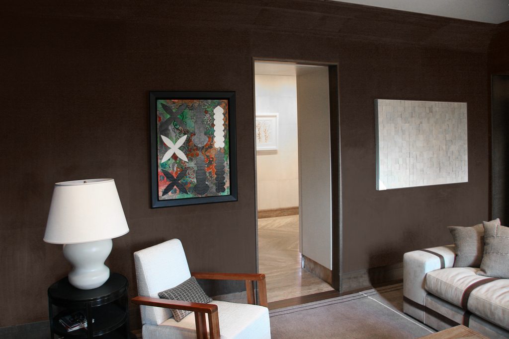 Paneled Room in Suede